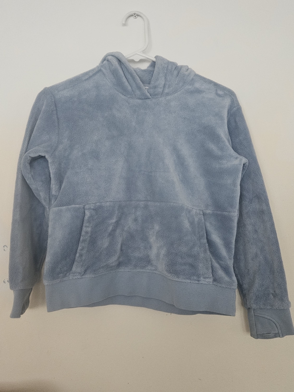 Athleta Light Blue Plush Crewneck Hoodie for Men